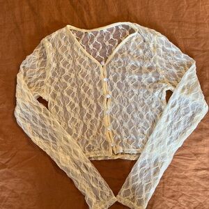 Elegant Lace Cardigan Top